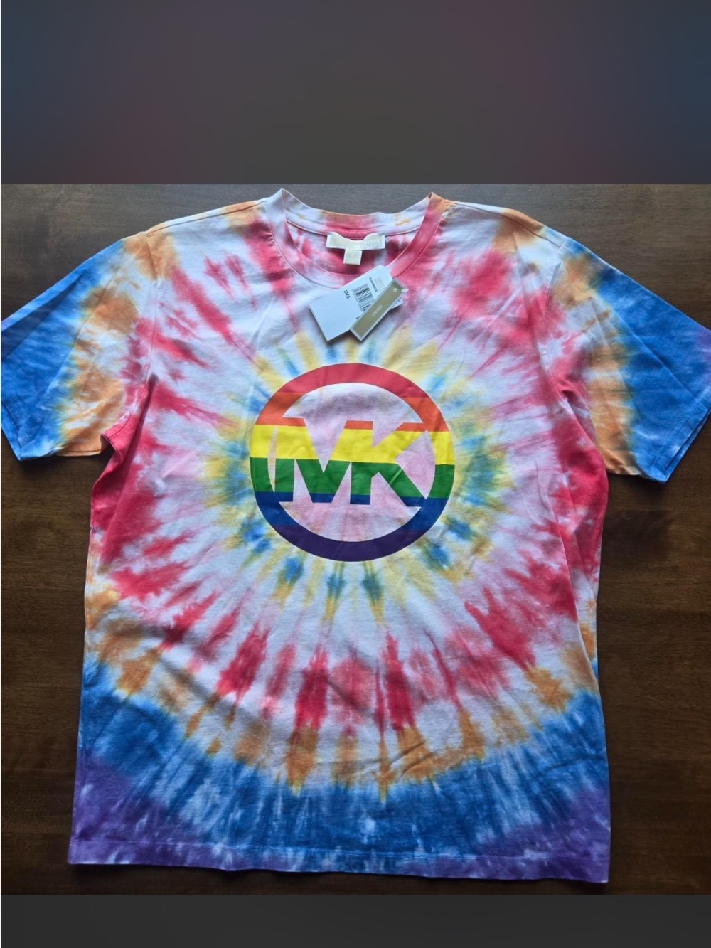 Michael Kors PRIDE Rainbow Tie-Dye Logo Tee